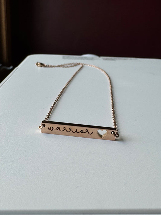 Engraved Custom Necklace with Heart